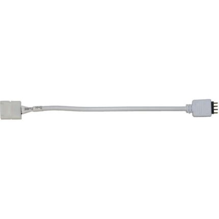 Μούφα αρσενική για ταινία LED 10mm RGB λευκή