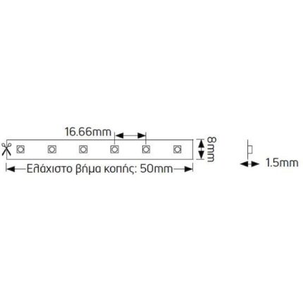 Ταινία LED Premium 7.2W 12V 3000K 723ml IP33