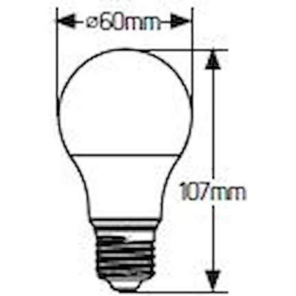 Λάμπα LED Κλασική A60 8W E27 4000K 806lm