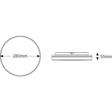 Απλίκα LED 15W 3000K 1250lm Φ220 IP65