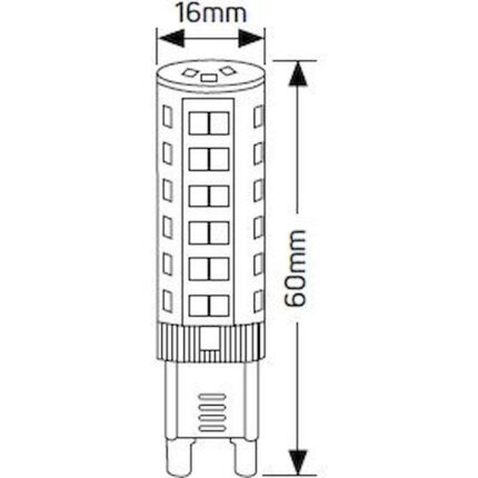 Λάμπα LED G9 3.5W 4000K 350lm dim