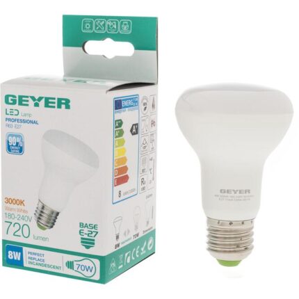 Λάμπα LED R63 8W E27 3000K 720lm