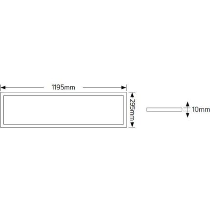LED Panel Slim 120x30 40W 4000K 3800lm UGR<19