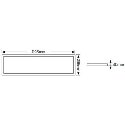 LED Panel Lithos 120x30 40W 3000K 4400lm UGR<19