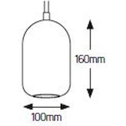 Φωτιστικό Cement GU10 100x160 καλώδιο 2.5m λευκό